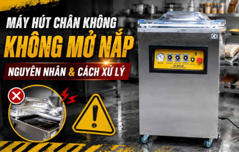 Máy Hút Chân Không Không Mở Nắp: Nguyên Nhân Và Cách Xử Lý