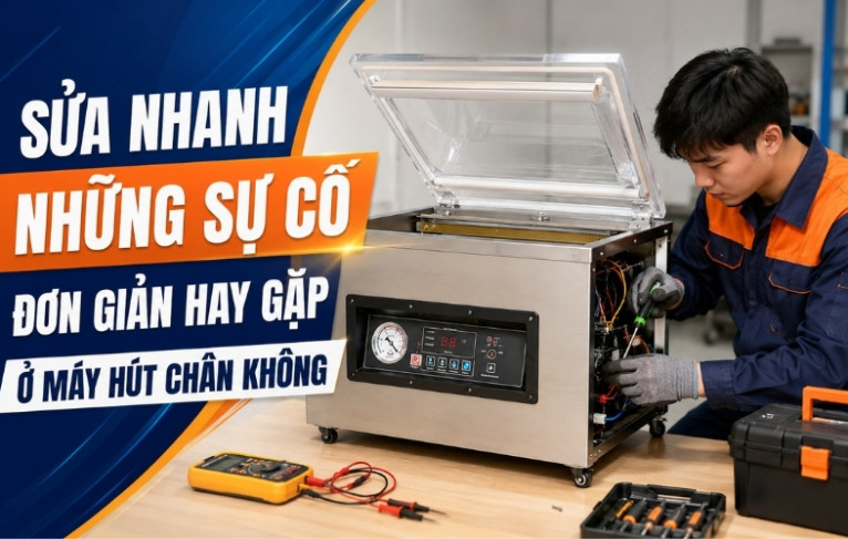 Sửa nhanh những sự cố đơn giản hay gặp ở máy hút chân không