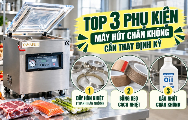 Top 3 phụ kiện máy hút chân không công nghiệp cần thay định kỳ