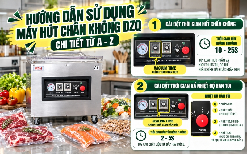 Cách sử dụng máy hút chân không dzq chi tiết nhất 