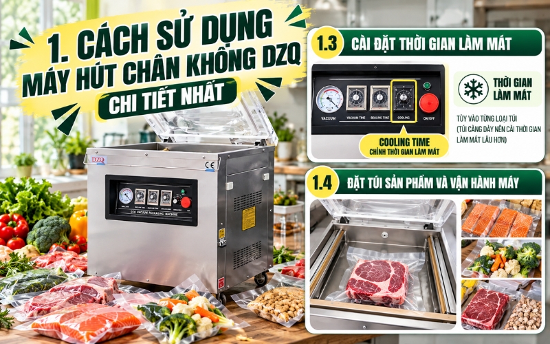 Cài đặt thời gian làm mát 