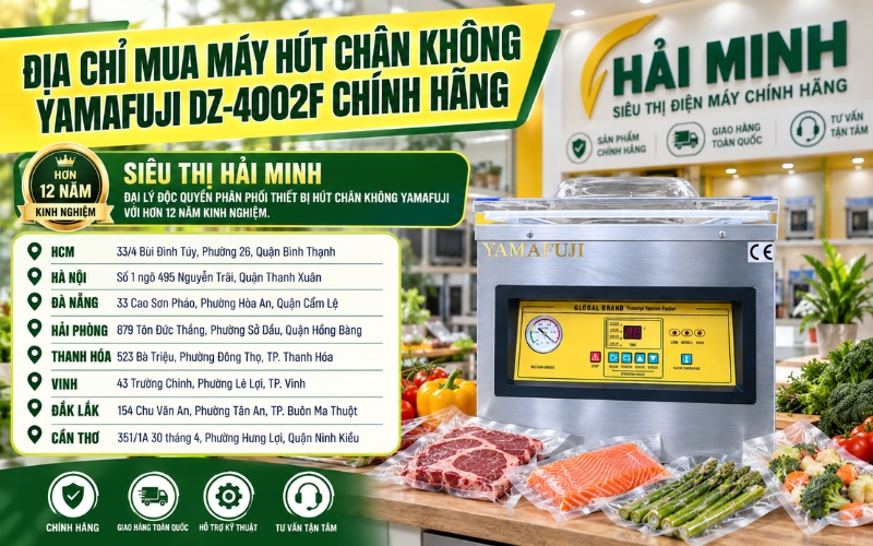 Địa chỉ bán máy hút chân không Yamafuji DZ4002F