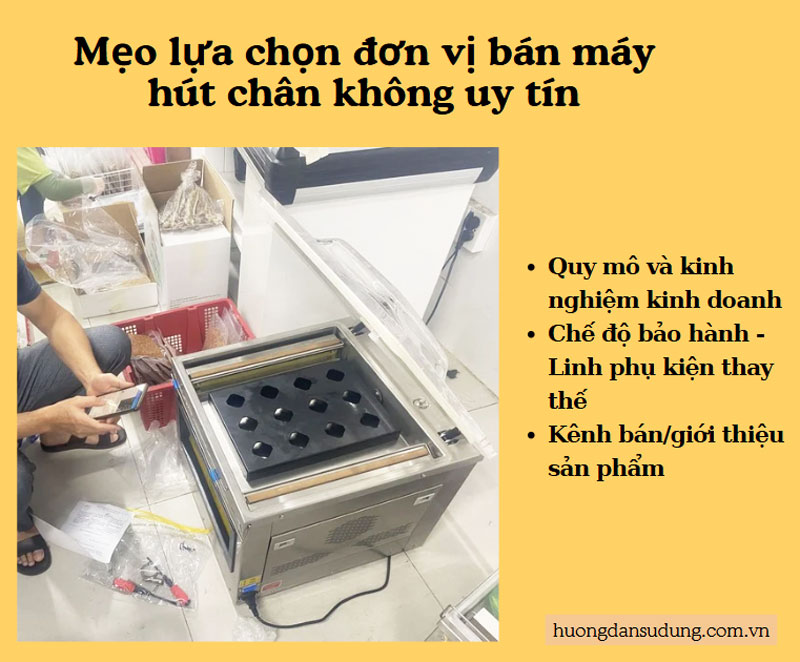 Mẹo lựa chọn đơn vị bán máy hút chân không uy tín