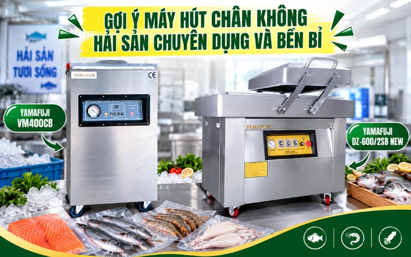 Gợi ý máy hút chân không hải sản chuyên dụng và bền bỉ