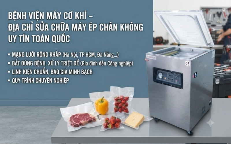 Gợi ý nơi sửa chữa máy ép chân không uy tín toàn quốc