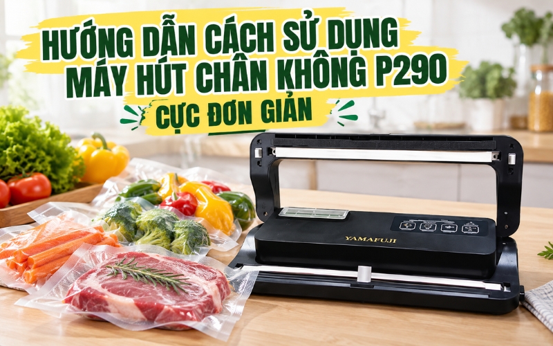 Hướng dẫn cách sử dụng máy hút chân không P290 cực đơn giản 