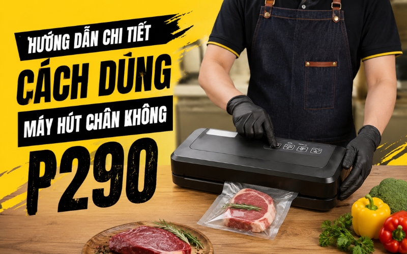 Hướng dẫn chi tiết cách dùng máy hút chân không P290 
