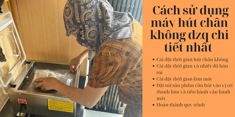 Cách sử dụng máy hút chân không dzq chi tiết nhất 