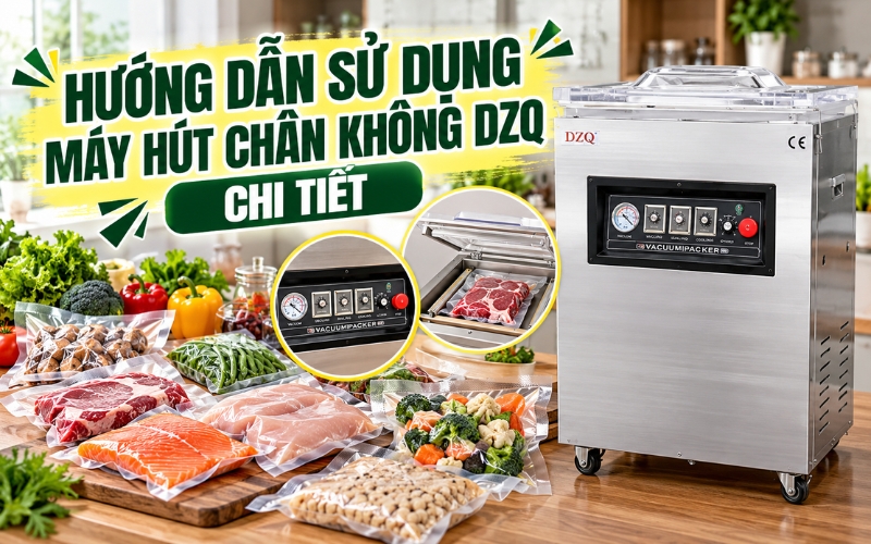 Hướng dẫn sử dụng máy hút chân không DZQ chi tiết