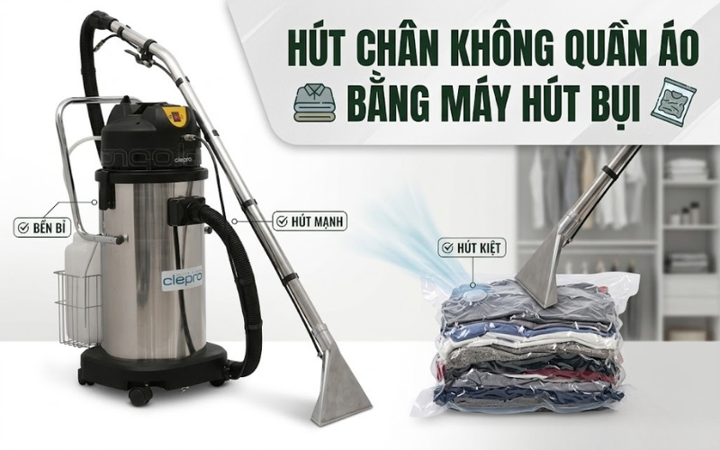 Hút chân không quần áo với các phương pháp khác