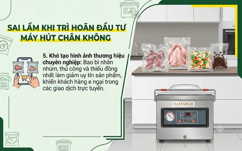 Khó tạo hình ảnh chuyên nghiệp khi kinh doanh thực phẩm