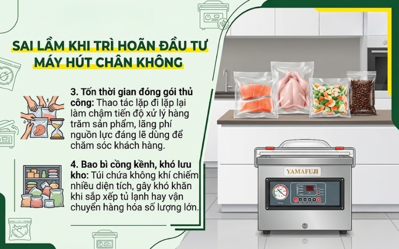 Mất nhiều thời gian cho việc đóng gói thủ công