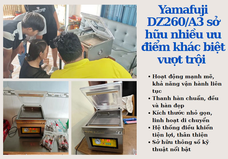 Yamafuji DZ260/A3 sở hữu nhiều ưu điểm khác biệt vượt trội 