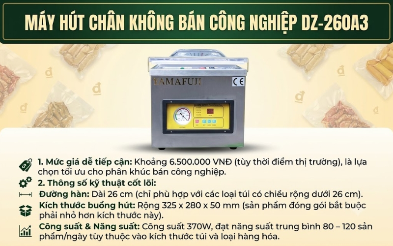 Máy hút chân không DZ-260A3
