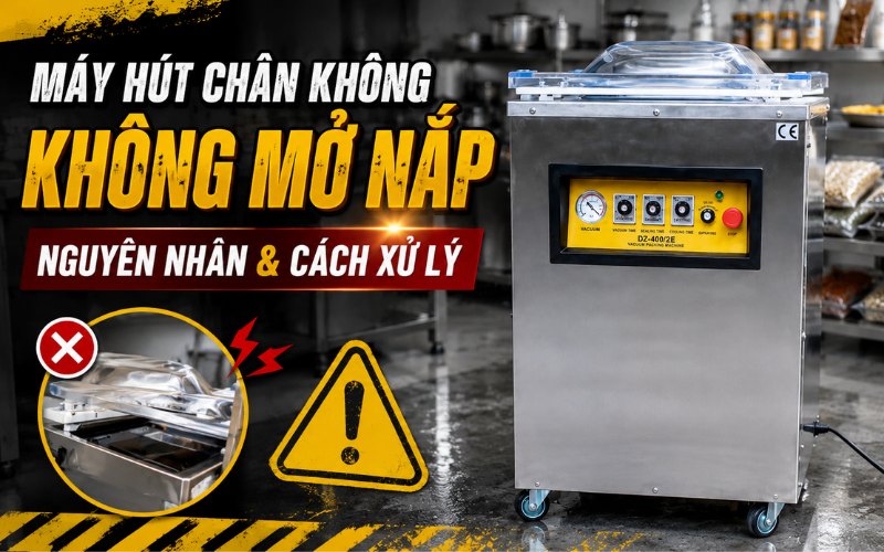 Máy Hút Chân Không Không Mở Nắp: Nguyên Nhân Và Cách Xử Lý