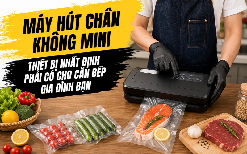 Máy hút chân không mini - thiết bị nhất định phải có cho căn bếp gia đình bạn