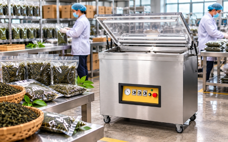 Máy hút chân không trà Yamafuji DZ-850/2E New (inox 304)