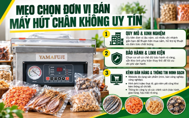 Mẹo lựa chọn đơn vị bán máy hút chân không uy tín