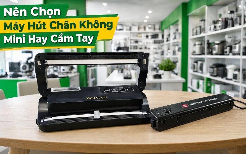 Nên Chọn Máy Hút Chân Không Mini Hay Cầm Tay?