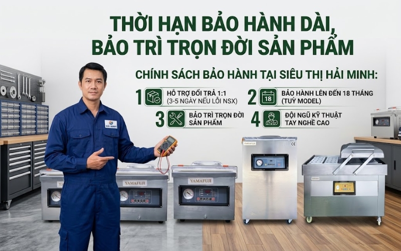 Thời hạn bảo hành dài, bảo trì trọn đời sản phẩm