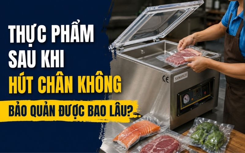 Thực phẩm sau khi hút chân không bảo quản được bao lâu?