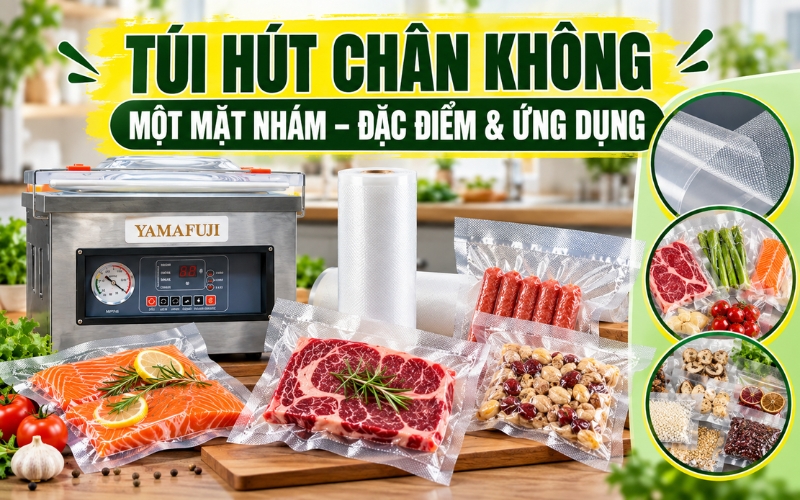 Tìm hiểu về túi hút chân không một mặt nhám