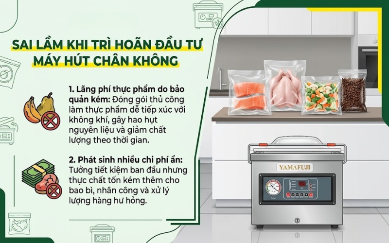 Tốn nhiều thực phẩm hơn do bảo quản không tối ưu