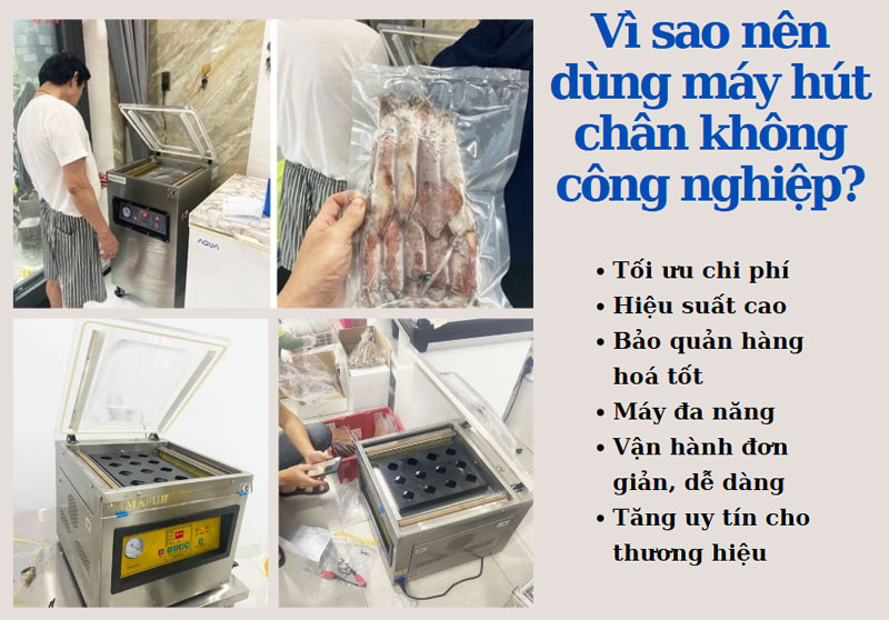 Vì sao nên dùng máy hút chân không công nghiệp?