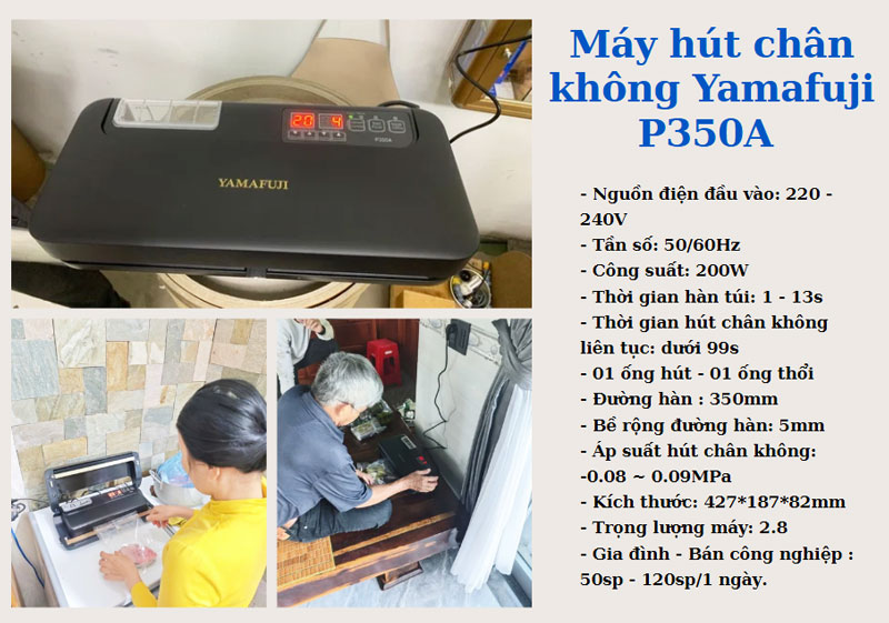 Máy hút chân không Yamafuji P350A 