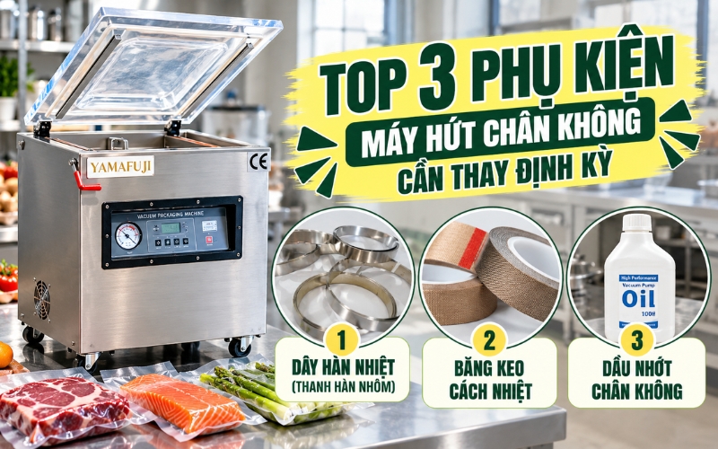 Top 3 phụ kiện máy hút chân không công nghiệp cần thay định kỳ Top 3 phụ kiện máy hút chân không công nghiệp cần thay định kỳ