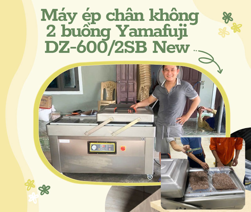 Máy ép chân không 2 buồng Yamafuji DZ-600/2SB New