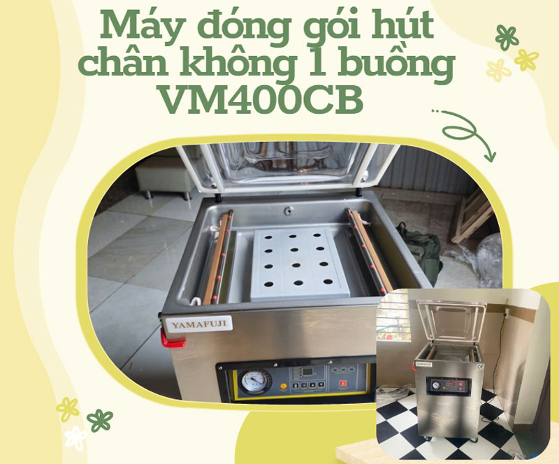 Máy đóng gói hút chân không 1 buồng VM400CB 