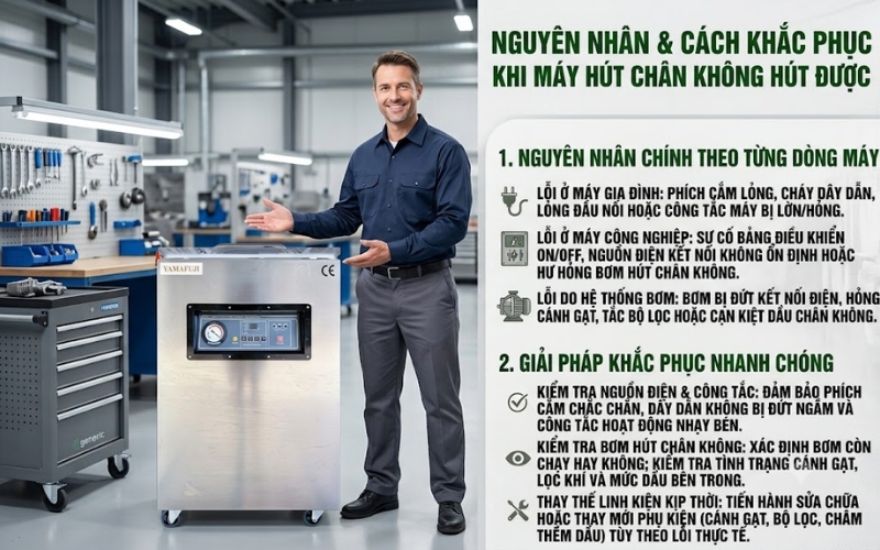 Trường hợp không hút được