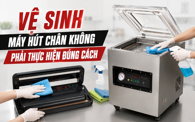 Vệ Sinh Máy Hút Chân Không Phải Thực Hiện Đúng Cách