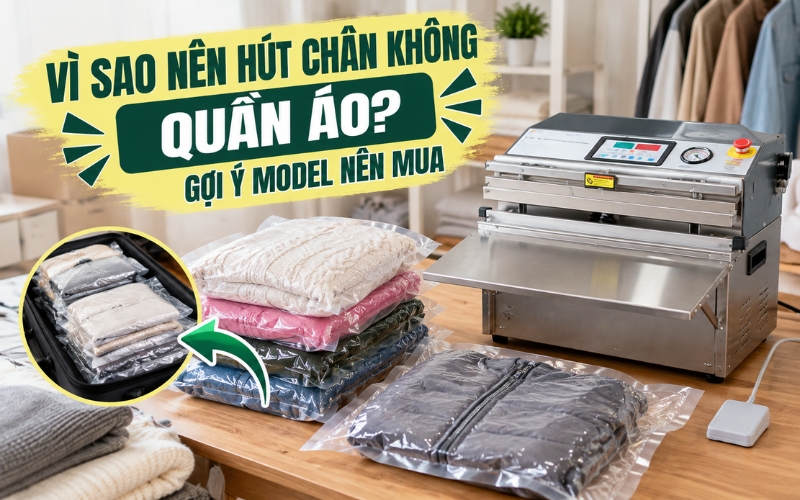 Vì sao nên hút chân không quần áo? gợi ý model nên mua