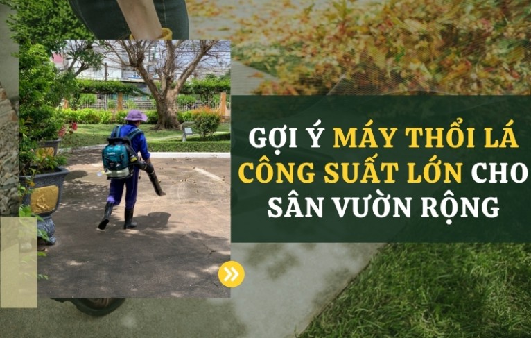 Gợi ý máy thổi lá công suất lớn cho sân vườn rộng