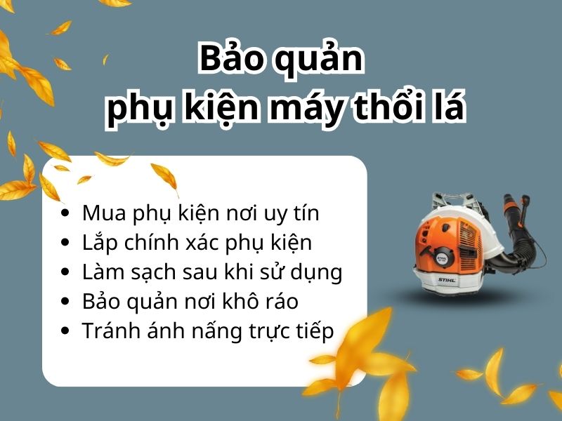 Nên mua phụ tùng máy thổi lá ở đâu?