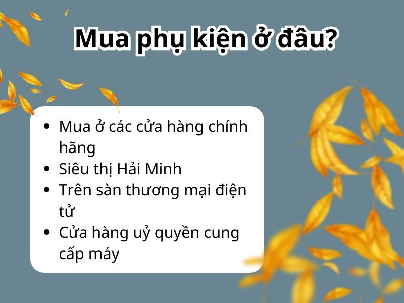 Nên mua phụ tùng máy thổi lá ở đâu?