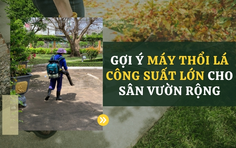 Gợi ý máy thổi lá công suất lớn cho sân vườn rộng