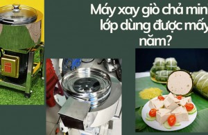 Máy xay giò chả mini 2 lớp dùng được mấy năm?