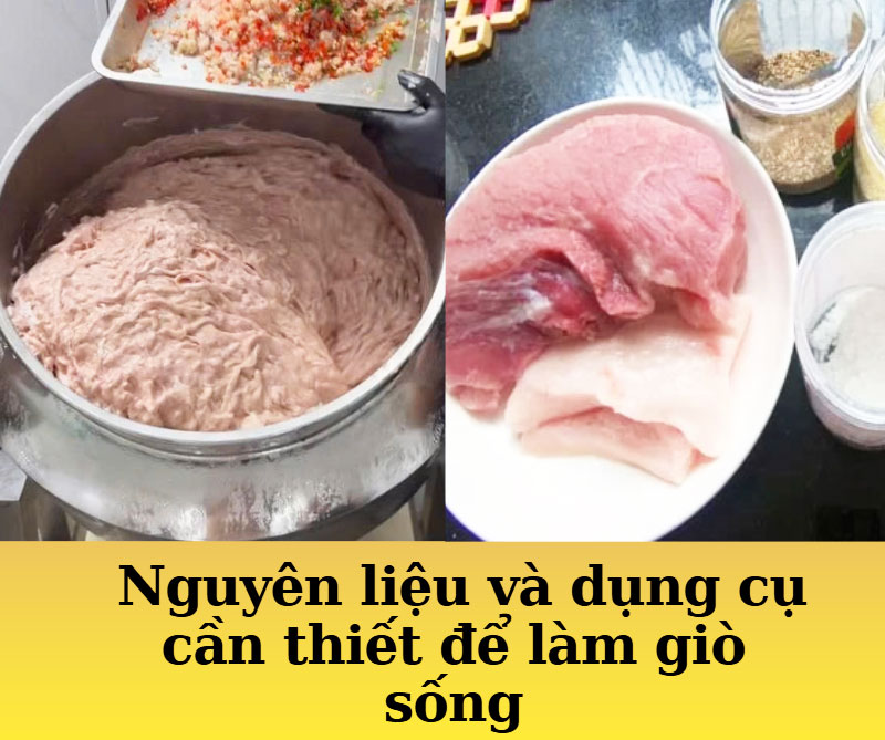 Giò sống - Cách làm và bảo quản đơn giản