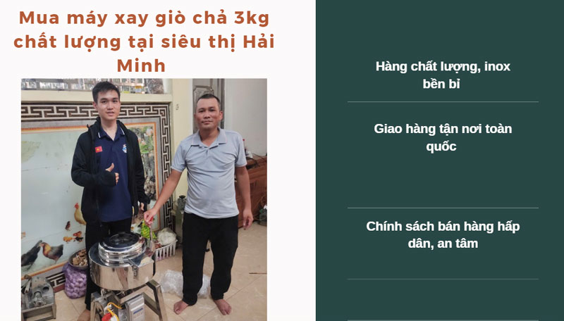 Mua máy xay giò chả 3kg uy tín tại sieuthihaiminh.vn Mua máy xay giò chả 3kg uy tín tại sieuthihaiminh.vn