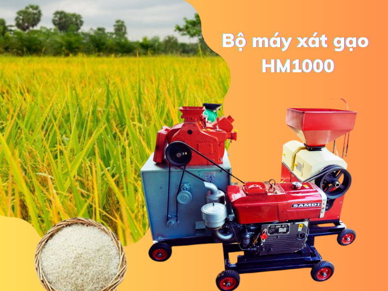 Bộ máy xay xát gạo HM độc quyền tại Siêu thị Hải Minh 