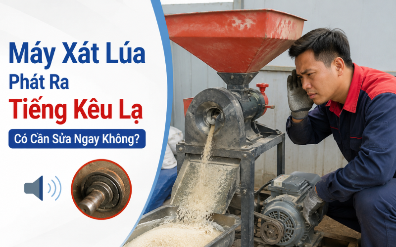 Máy Xát Lúa Phát Ra Tiếng Kêu Lạ Có Cần Sửa Ngay Không