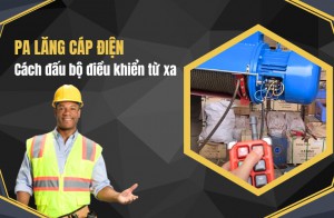 Cách đấu bộ điều khiển từ xa cho pa lăng cáp điện