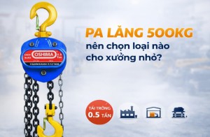 Pa lăng 500kg nên chọn loại nào cho xưởng nhỏ?