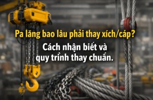 Pa lăng bao lâu phải thay xích cáp? Cách nhận biết và quy trình thay chuẩn