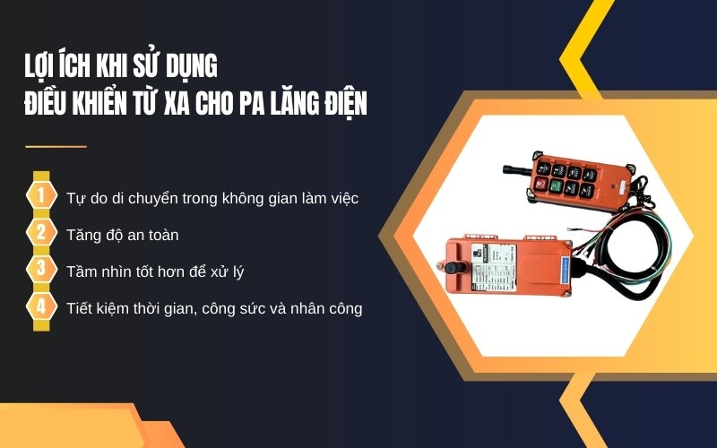 Lợi ích khi sử dụng điều khiển từ xa cho pa lăng điện