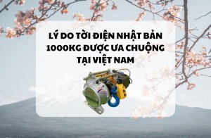 Lý do tời điện Nhật Bản 1000kg được ưa chuộng tại Việt Nam