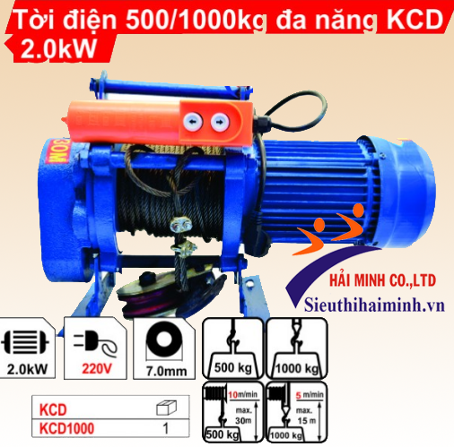 Tời điện đa năng KCD